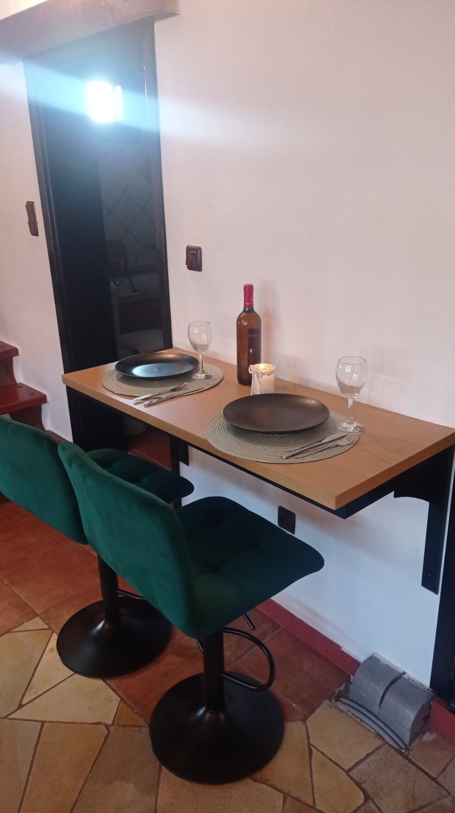 Cozy living room with traditional fireplace